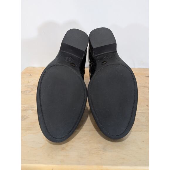 Lucky Brand Basel Black Snake Embossed Leather Double-Zip Booties Women’s 7M - Picture 6 of 8